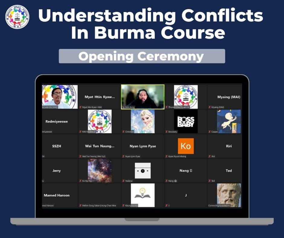 Understanding Conflicts In Burma (UCB) သင်တန်းပြီးဆုံးကြောင်း ကျေးဇူးတင်ဝမ်းမြောက်ခြင်း