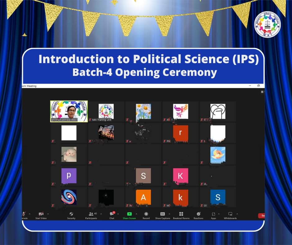 Introduction to Political Science(IPS) (Batch-4) အား စတင်ဖွင့်လှစ်ခြင်း