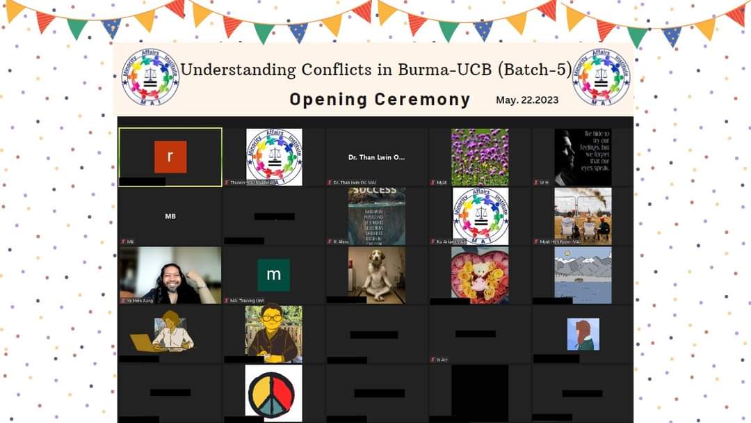 Understanding Conflicts in Burma (Batch-5) အားစတင်ဖွင့်လှစ်ခြင်း